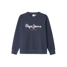 PEPE JEANS CREWNECK PB5800016-594 ΠΑΙΔΙΚΟ ΒΑΜΒΑΚΕΡΟ ΦΟΥΤΕΡ ΑΓΟΡΙ ΜΠΛΕ